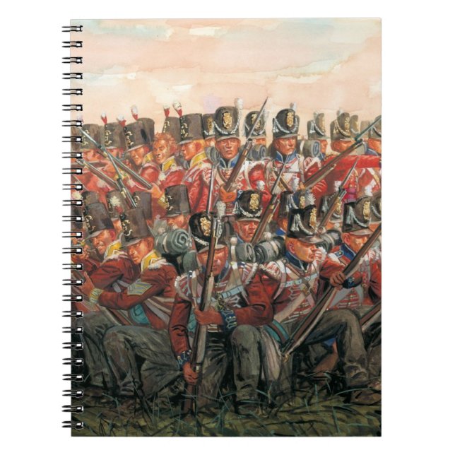 British infantry Napoleonic wars painting  Notebook (Front)