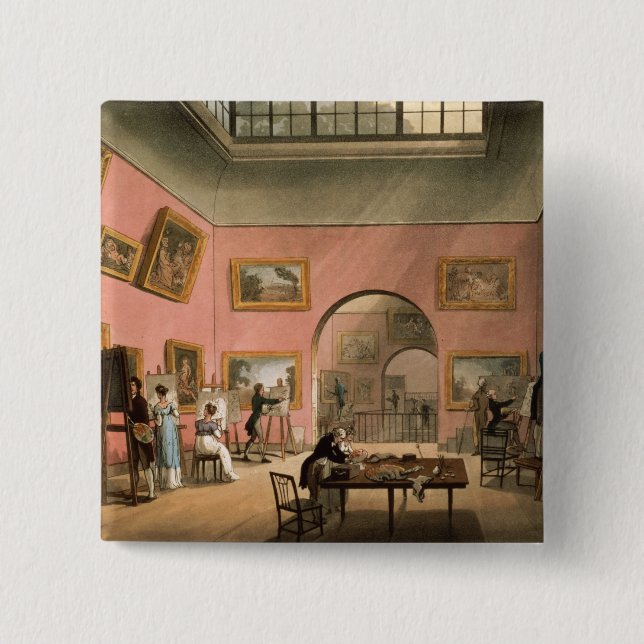 British Institution, Pall Mall 15 Cm Square Badge (Front)