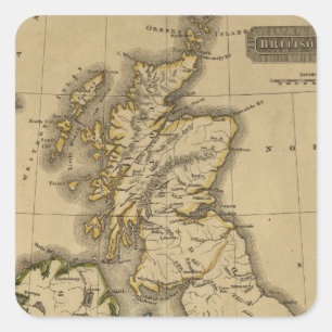 British Islands 2 Square Sticker