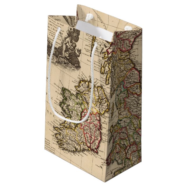British Islands, England, Ireland Small Gift Bag (Back Angled)
