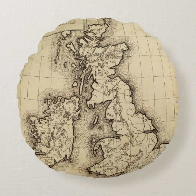 British Islands Round Cushion (Front)