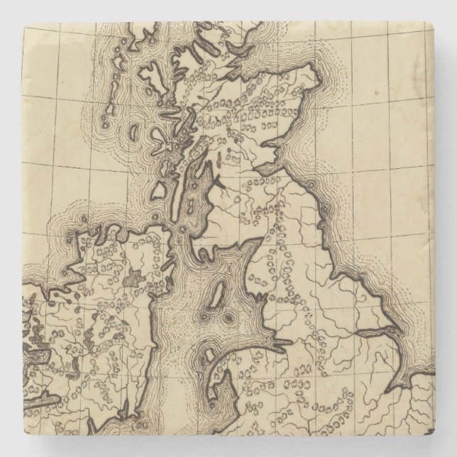 British Islands Stone Coaster (Front)