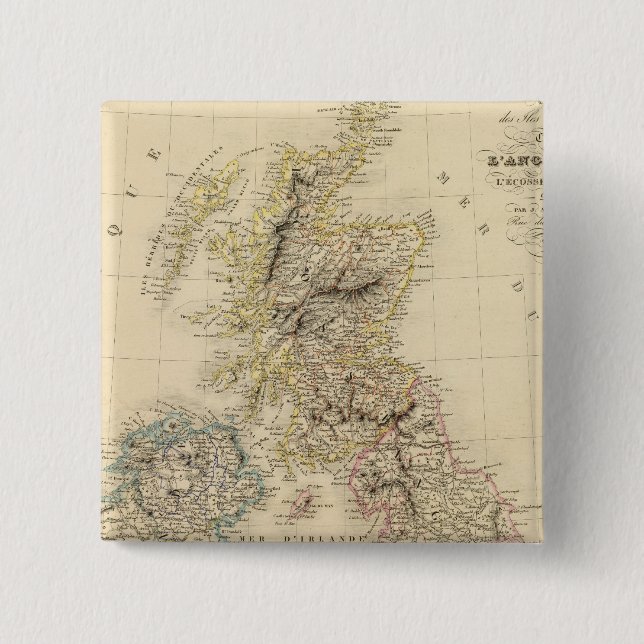 British Isles 2 15 Cm Square Badge (Front)