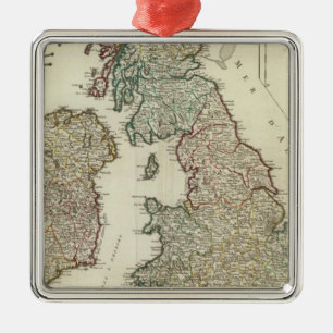 British Isles 4 Metal Ornament