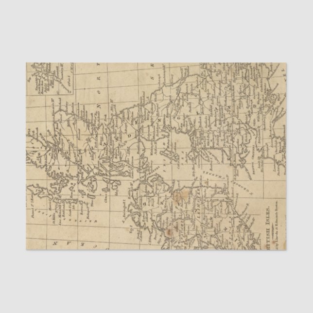 British Isles 5 Tissue Paper (Front)