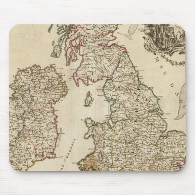 British Isles 9 Mouse Pad (Front)