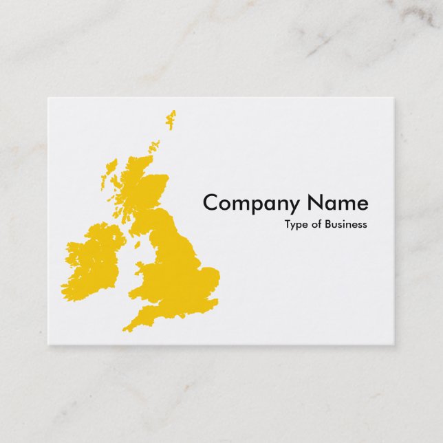 British Isles - Amber Business Card (Front)