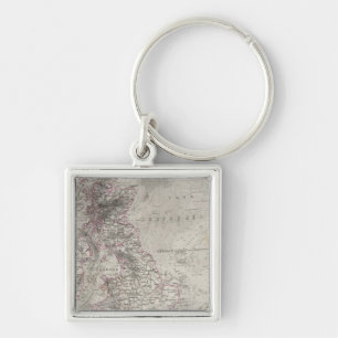 British Isles and surrounding sea Key Ring