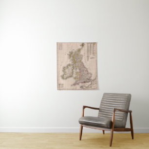 British Isles, England, Ireland Tapestry