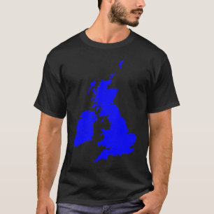 British Isles in Blue T-Shirt