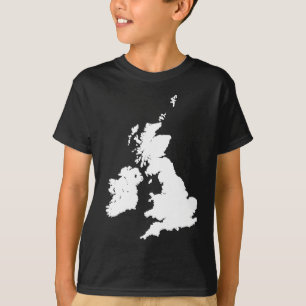 British Isles in White T-Shirt