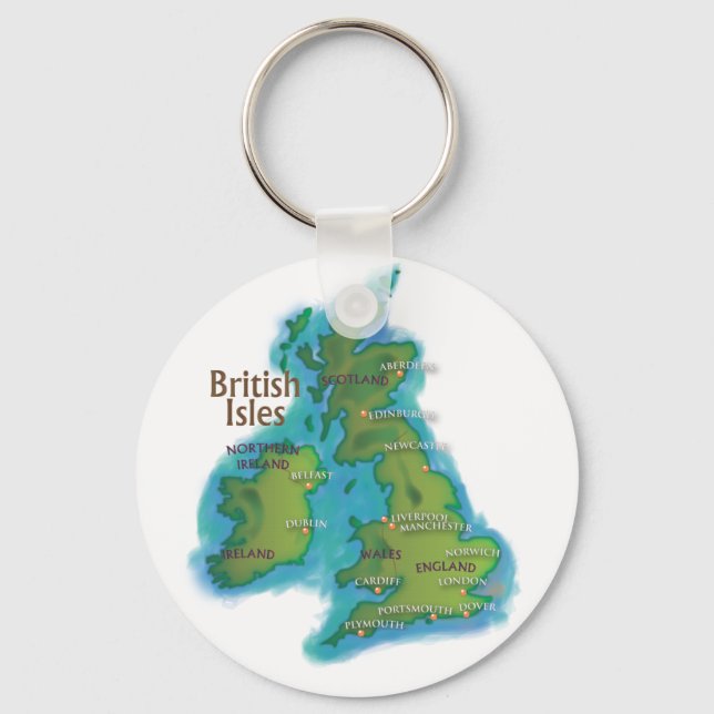 British Isles Key Ring (Front)