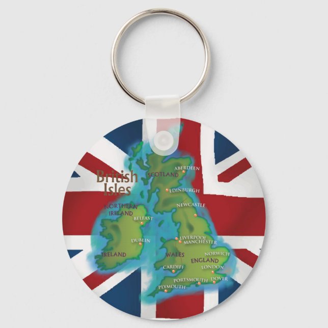 British Isles Key Ring (Front)