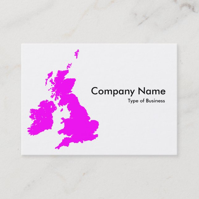 British Isles - Magenta Business Card (Front)