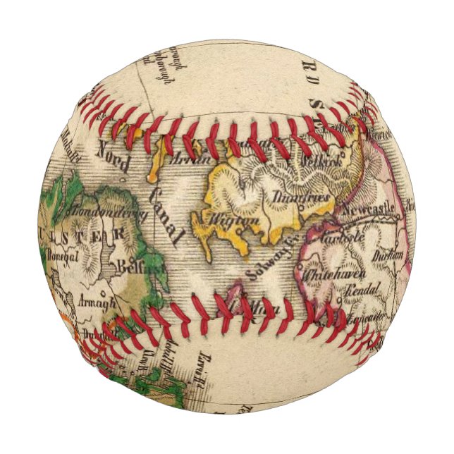 British Isles Map Baseball (Front)