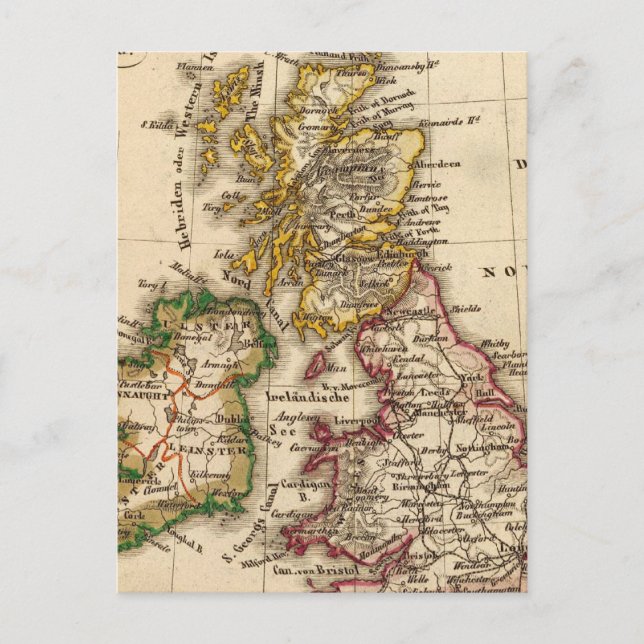 British Isles Map Postcard (Front)