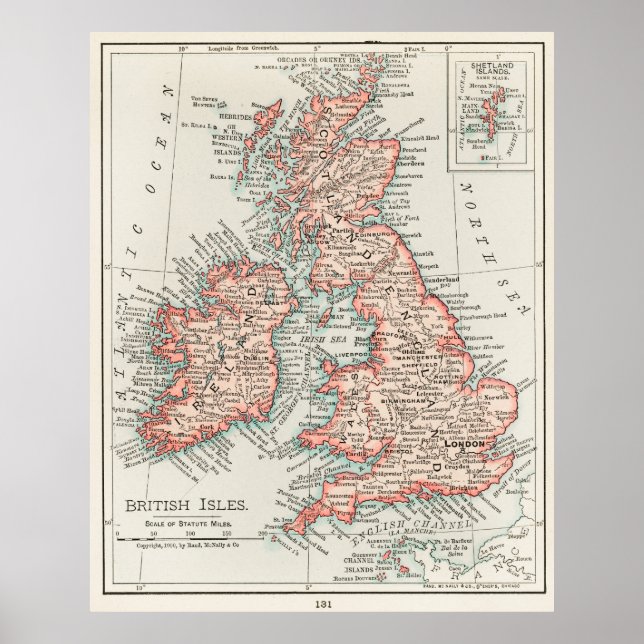 British Isles Map Poster (Front)