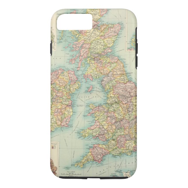 British Isles political map Case-Mate iPhone Case (Back)