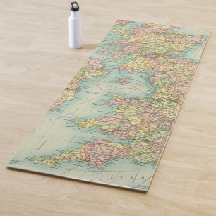 British Isles political map Yoga Mat