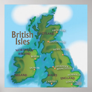 British Isles Poster