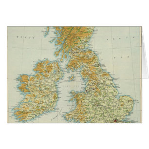 British Isles vegetation & climate map