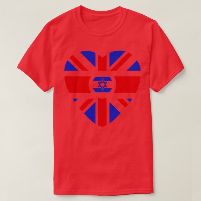 British Israeli Multinational Patriot Flag Series T-Shirt (Design Front)