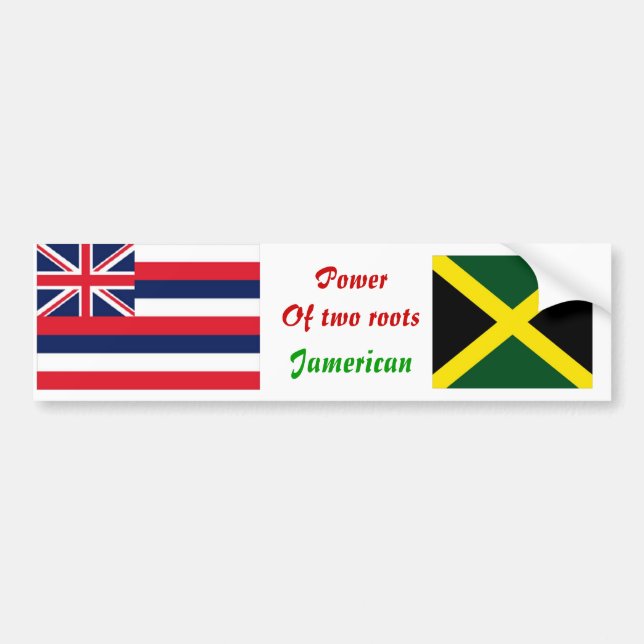British jamaica bumper stickers (Front)