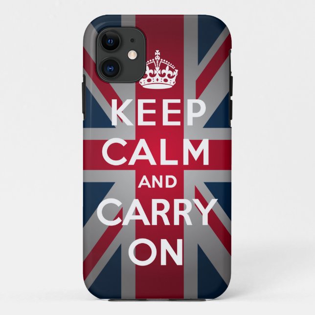 British Keep Calm Carry iPhone 5 Mate Tough™ Case (Back)