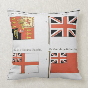 British Maritime Flags, from a French book of Flag Cushion