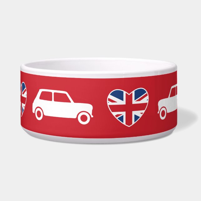 British Mini Cooper Hearts - Red (Front)