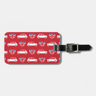 British Mini Cooper Hearts - Red Luggage Tag