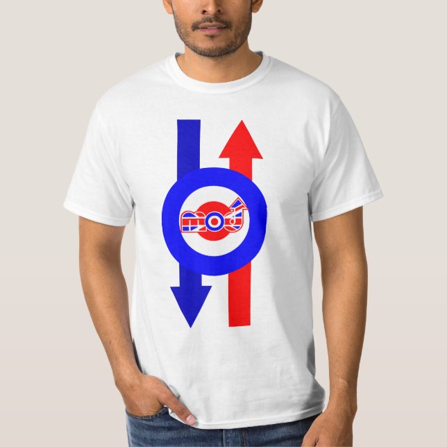 British Mod Scooter design T-Shirt (Front)
