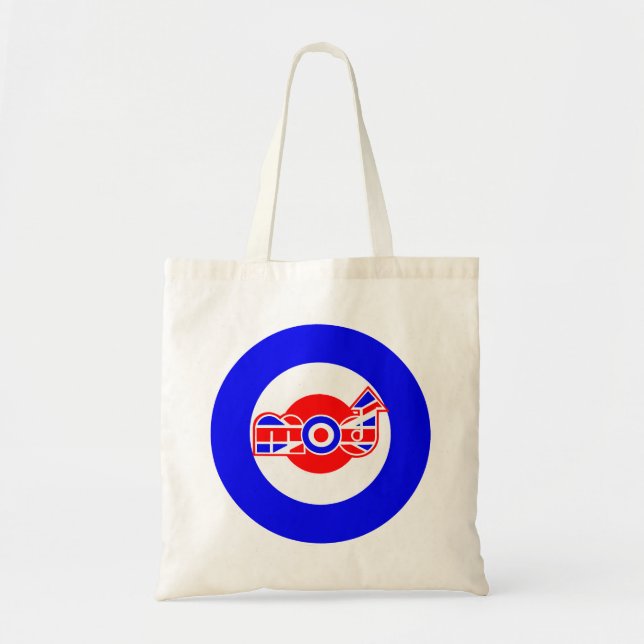 British Mod Scooter design Tote Bag (Front)
