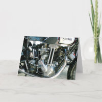 British Motorcycle Birthday Card
