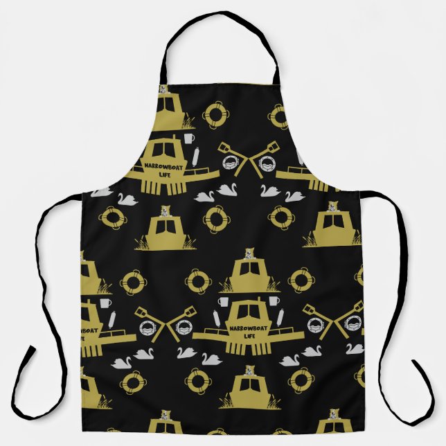 British Narrowboat Gifts Apron (Front)