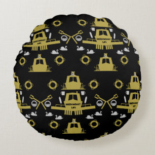 British Narrowboat Gifts Round Cushion