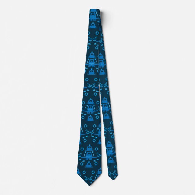British Narrowboat Gifts Tie (Front)