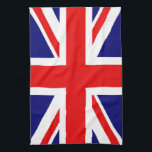 British National Flag - Union Jack  Tea Towel<br><div class="desc">UNION JACK - THE BRITISH FLAG
The Union Jack,  or Union Flag,  is the de facto national flag of the United Kingdom.</div>