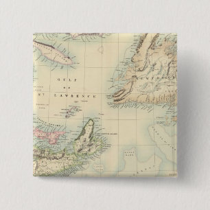 British North America 3 15 Cm Square Badge