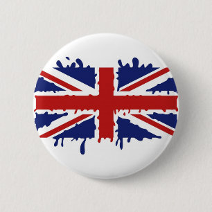 British paint 6 cm round badge