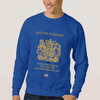 British passport cover sweatshirt