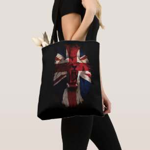 British Patriotic Lion Tote Bag