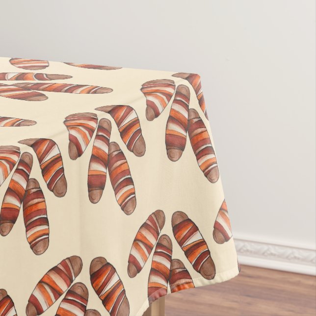 British Pigs in Blankets Christmas Party Food Tablecloth (In Situ)