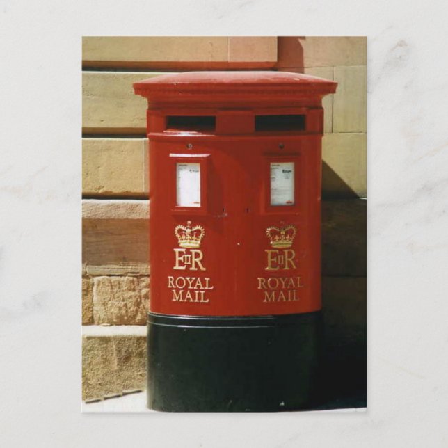 British pillar box postcard (Front)