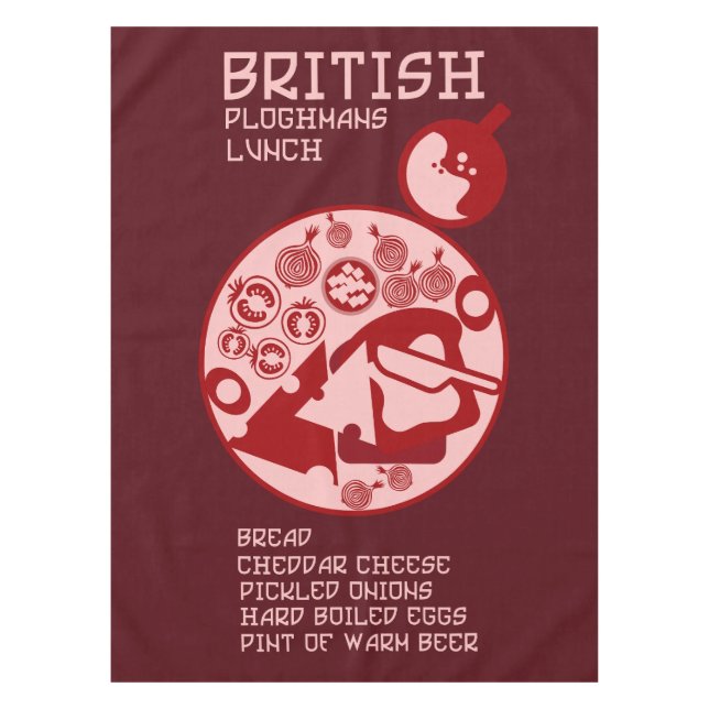 British Ploughmans Pub lunch Tablecloth (Front)