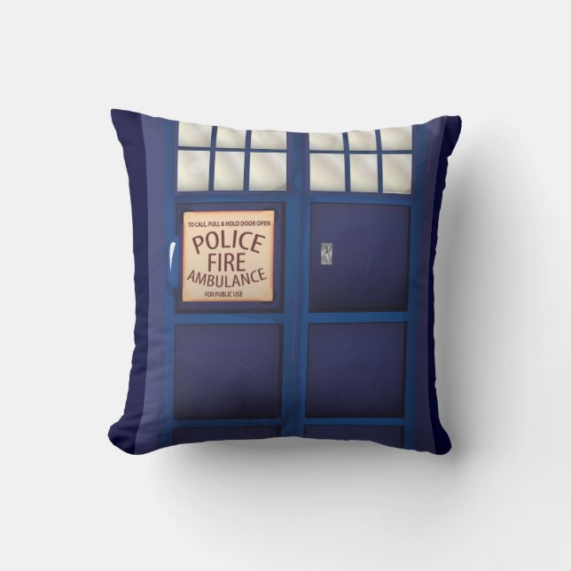British Police Box Cushion (Front)