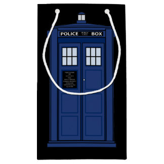 British Police Box - SciFi Geek Gift Public Call Small Gift Bag