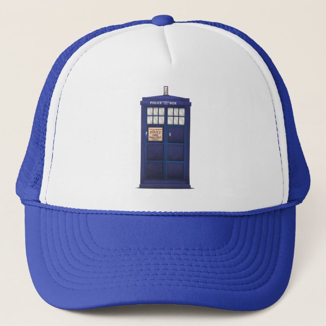 British Police Box Trucker Hat (Front)