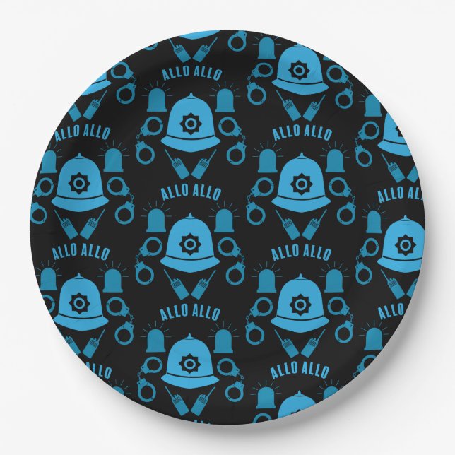 British Police Gifts And Accessories   Paper Plate (Front)