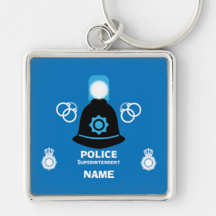 British Police Superintendent Coffee Mug Key Ring